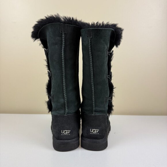 UGG Bailey Button Triplet S/N 1873 Black Size 7 - Picture 3 of 10